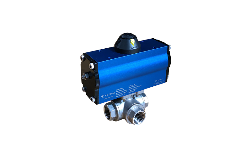 3 Yollu Dişli Küresel Vana V2070015-YG-ST210-B