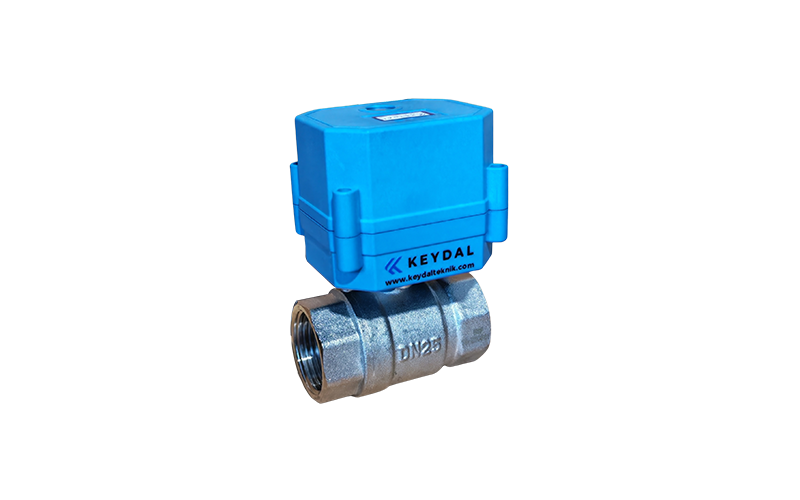 Mini Motorlu Küresel Vana 3 Motorized Ball Valve